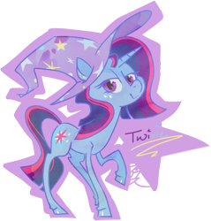 Size: 630x658 | Tagged: safe, artist:cruddydoodles, derpibooru import, trixie, twilight sparkle, fusion, twixie, unshorn fetlocks