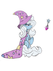 Size: 600x800 | Tagged: safe, artist:chappy, derpibooru import, trixie, magic, wand