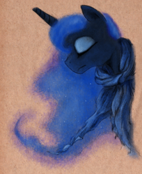 Size: 800x979 | Tagged: safe, artist:hewison, princess luna, alicorn, pony, female, horn, mare, simple background, solo