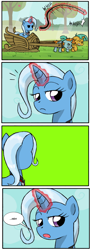 Size: 700x1933 | Tagged: safe, derpibooru import, snails, snips, trixie, exploitable, exploitable meme, meh, meme, template, unimpressed trixie meme