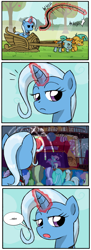 Size: 700x1933 | Tagged: safe, derpibooru import, screencap, snails, snips, trixie, boast busters, exploitable meme, meh, meme, self ponidox, unimpressed trixie meme