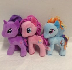 Size: 500x481 | Tagged: safe, derpibooru import, pinkie pie, rainbow dash, twilight sparkle, funrise, irl, photo, plushie, toy