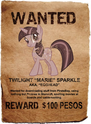 Size: 657x895 | Tagged: safe, derpibooru import, twilight sparkle, unicorn twilight, pony, unicorn, female, mare, smiling, solo, wanted poster