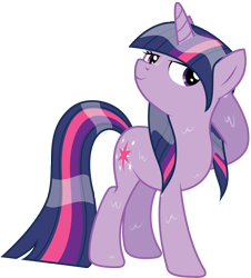 Size: 2714x3000 | Tagged: safe, artist:maximillianveers, derpibooru import, twilight sparkle, unicorn twilight, pony, unicorn, female, grin, high res, hilarious in hindsight, mare, smiling, solo, wet, wet mane