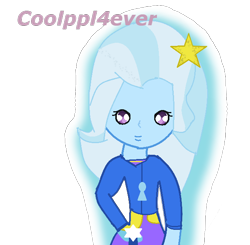 Size: 642x630 | Tagged: safe, artist:coolppl4ever, derpibooru import, trixie, equestria girls, simple background, solo, transparent background