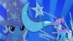 Size: 1920x1080 | Tagged: safe, artist:blackgryph0n, artist:daiochu, artist:misterlolrus, artist:triox404, derpibooru import, trixie, cutie mark, wallpaper