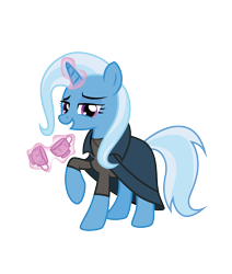 Size: 2068x2441 | Tagged: safe, artist:amarthgul, derpibooru import, trixie, pony, unicorn, all bottled up, book, cloak, clothes, cup, female, high res, levitation, lidded eyes, magic, mare, raised hoof, simple background, smiling, smug, solo, teacup, telekinesis, that pony sure does love teacups, transparent background, vector