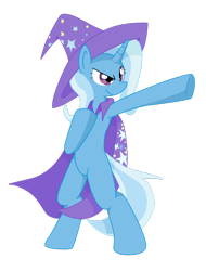 Size: 1024x1344 | Tagged: artist needed, safe, derpibooru import, trixie, pony, bipedal, smiling