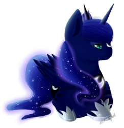 Size: 1015x1045 | Tagged: safe, artist:submerged08, princess luna, alicorn, pony, female, horn, mare, simple background, solo, transparent background