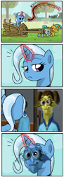 Size: 543x1500 | Tagged: safe, derpibooru import, trixie, exploitable meme, meme, the sims, the sims 3, unimpressed trixie meme