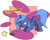 Size: 2653x2133 | Tagged: safe, artist:amberpendant, princess luna, alicorn, mouse, pony, behaving like a cat, filly, s1 luna, toy, woona