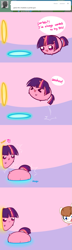 Size: 645x2236 | Tagged: safe, artist:pekou, derpibooru import, twilight sparkle, oc, oc:troll-raipony, ask my little chubbies, chubbie, lol ur fat, tumblr