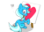 Size: 550x400 | Tagged: safe, artist:otakuponi, derpibooru import, trixie, pony, unicorn, female, mare, mouth hold, paintbrush, painting, simple background, solo, transparent background