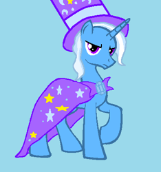 Size: 419x448 | Tagged: safe, artist:mlp-lostcanvas, artist:rainapproves, derpibooru import, tristan, trixie, rule 63, solo