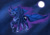 Size: 3508x2480 | Tagged: safe, artist:kaeaskavi, princess luna, alicorn, pony, magic, moon, solo