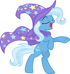 Size: 6563x7000 | Tagged: safe, artist:kp-shadowsquirrel, artist:spier17, derpibooru import, trixie, pony, unicorn, absurd resolution, female, mare, rearing, simple background, solo, transparent background, vector