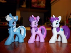 Size: 4608x3456 | Tagged: safe, derpibooru import, trixie, twilight sparkle, twilight velvet, figure, toy