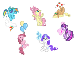 Size: 604x453 | Tagged: safe, artist:viperviolist, derpibooru import, applejack, fluttershy, pinkie pie, rainbow dash, rarity, twilight sparkle, earth pony, pegasus, pony, unicorn, mane six