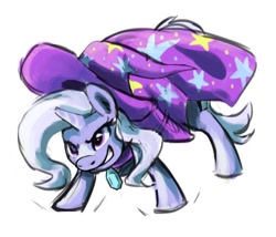 Size: 906x774 | Tagged: safe, artist:purplelemons, derpibooru import, trixie, pony, unicorn, female, grin, mare, smiling, solo