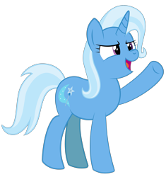 Size: 2509x2669 | Tagged: safe, artist:up-world, derpibooru import, trixie, pony, unicorn, female, mare, raised hoof, simple background, solo, transparent background, vector