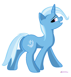 Size: 830x894 | Tagged: safe, artist:yoymonkey, derpibooru import, trixie, pony, unicorn, female, mare, smiling, solo