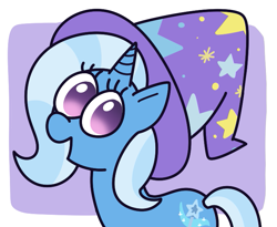 Size: 699x572 | Tagged: safe, artist:brae, derpibooru import, trixie, pony, unicorn, :v, smiling, solo