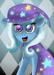 Size: 888x1234 | Tagged: safe, artist:ladymonotone, derpibooru import, trixie, pony, unicorn, female, mare, solo