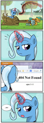 Size: 700x1933 | Tagged: safe, derpibooru import, snails, snips, trixie, 404, comic, exploitable meme, http status code, meh, meme, unimpressed trixie meme