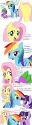 Size: 450x1747 | Tagged: safe, artist:negativefox, derpibooru import, fluttershy, rainbow dash, twilight sparkle, pegasus, pony