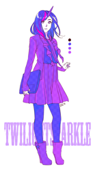 Size: 390x700 | Tagged: safe, artist:healingwind, derpibooru import, twilight sparkle, human, female, humanized, multicolored hair