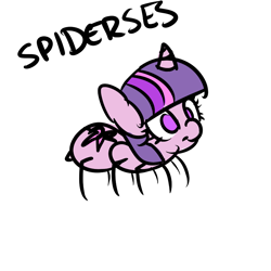 Size: 800x800 | Tagged: safe, artist:spittfireart, derpibooru import, twilight sparkle, spider, fanfic:the spiderses, cute, female, smiling, solo, species swap, twiabetes