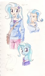 Size: 827x1386 | Tagged: safe, artist:goat train, derpibooru import, trixie, equestria girls, humanized, solo