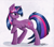 Size: 728x636 | Tagged: safe, artist:xmetalkitty, derpibooru import, twilight sparkle, pony, unicorn, female, mare, purple coat, solo