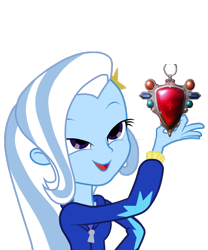 Size: 750x900 | Tagged: safe, artist:kressio, derpibooru import, edit, trixie, equestria girls, equestria girls (movie), exploitable meme, jojo's bizarre adventure, look what trixie found, red stone of aja, simple background, solo, transparent background