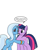 Size: 600x800 | Tagged: safe, artist:dekomaru, derpibooru import, trixie, twilight sparkle, pony, unicorn, ask, female, lesbian, mare, shipping, tumblr, tumblr:ask twixie, twixie