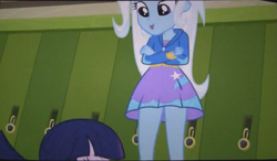 Size: 1413x825 | Tagged: safe, derpibooru import, screencap, trixie, twilight sparkle, equestria girls, equestria girls (movie)