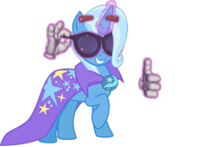 Size: 1600x1052 | Tagged: safe, artist:the smiling pony, derpibooru import, edit, trixie, pony, exploitable, exploitable meme, exploitable trixie, glowing horn, hand, magic, magic hands, meme, memeball, picardia ball, simple background, template, thumbs up, transparency, transparent background