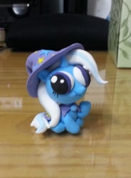 Size: 550x749 | Tagged: safe, artist:frosthill, derpibooru import, trixie, pony, unicorn, derp, female, hey you, irl, mare, photo, sculpture, solo