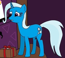 Size: 851x759 | Tagged: safe, artist:djsaltine, derpibooru import, trixie, pony, unicorn, female, mare, present, solo