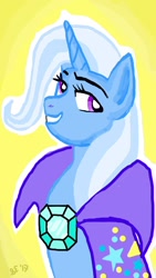 Size: 900x1600 | Tagged: safe, artist:xcherryblossombunnyx, derpibooru import, trixie, pony, unicorn, smiling, solo