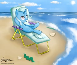 Size: 2500x2143 | Tagged: safe, derpibooru import, trixie, pony, unicorn, beach, female, mare, solo, sunbathing