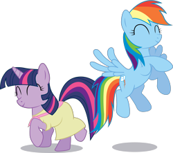 Size: 4000x3540 | Tagged: safe, artist:joey, derpibooru import, rainbow dash, twilight sparkle, pegasus, pony, simple background, transparent background, vector