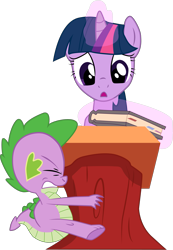 Size: 2427x3500 | Tagged: source needed, useless source url, safe, artist:joey, derpibooru import, spike, twilight sparkle, dragon, high res, simple background, transparent background, vector