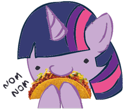 Size: 463x400 | Tagged: safe, derpibooru import, twilight sparkle, food, taco, taco twilight