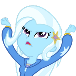 Size: 500x500 | Tagged: safe, artist:serendipony, derpibooru import, trixie, equestria girls, simple background, solo, transparent background, vector