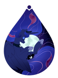 Size: 892x1200 | Tagged: safe, artist:tenderlumpkins, princess luna, alicorn, pony, female, horn, mare, simple background, solo, transparent background