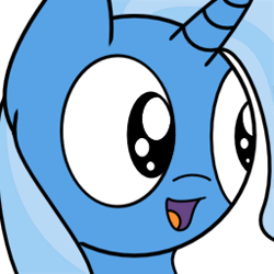 Size: 256x256 | Tagged: safe, artist:datapony, derpibooru import, trixie, pony, unicorn, bust, cute, diatrixes, i can't believe it's not dori-to, portrait, simple background, smiling, solo, style emulation, transparent background