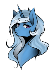 Size: 1000x1400 | Tagged: safe, artist:mscootaloo, derpibooru import, trixie, pony, unicorn, bust, female, mare, solo