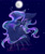 Size: 1024x1229 | Tagged: dead source, safe, artist:mirunacipsi, princess luna, alicorn, pony, crying, eyes closed, floppy ears, moon, solo, watermark