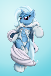 Size: 600x893 | Tagged: safe, artist:xnosidex, derpibooru import, trixie, pony, bipedal, crossover, emma frost, ponified, solo, x-men